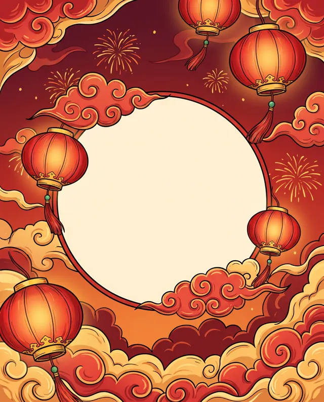 春节喜庆海报背景